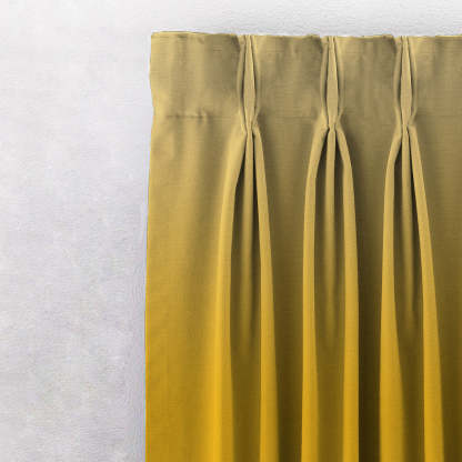 Elegant Floral & Ombre Print Combination Room Darkening Curtains - Set Of 4 Door Curtain (133ALINES3) - Yellow & Cream