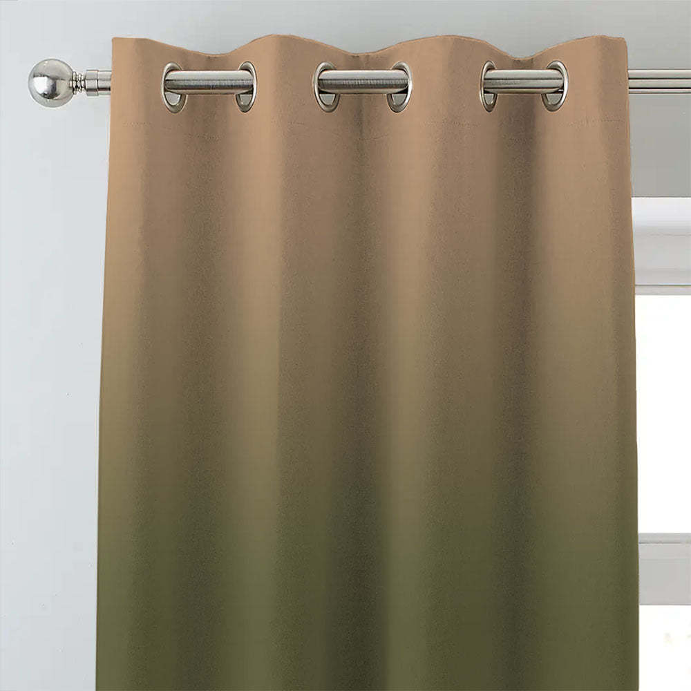 Elegant Ombre Print Room Darkening Curtain - Set of 2 - DSWOVEN5