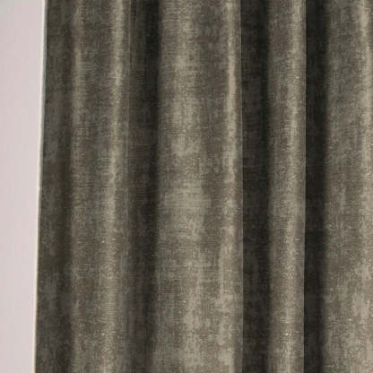 Jacquard Dark Vanilla Beige Room Darkening Curtain Set Of 2 -(DSWhisper15)