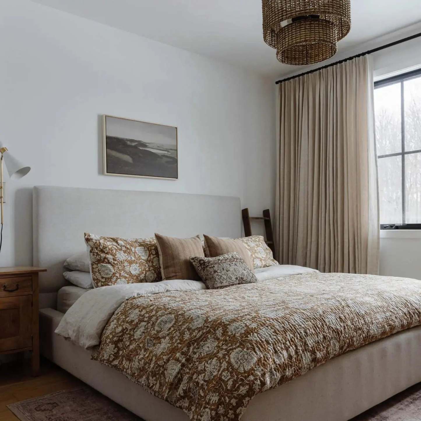 Jawara Luxury Linen Cotton Curtain Pleated TWOPAGES