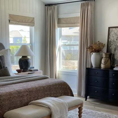 Jawara Luxury Linen Cotton Curtain Pleated TWOPAGES