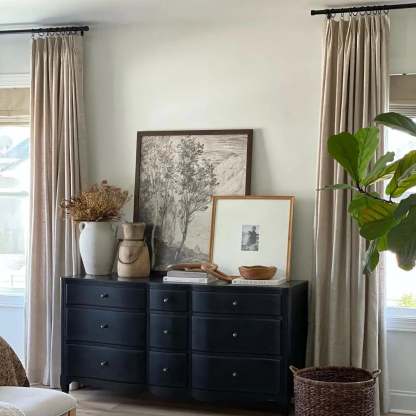 Jawara Luxury Linen Cotton Curtain Pleated TWOPAGES