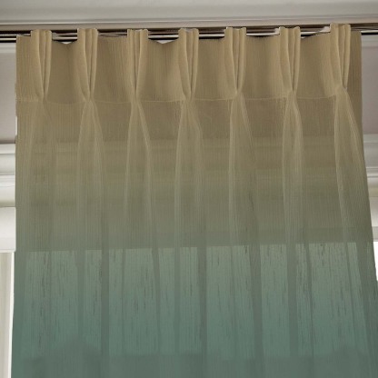 Elegant Ombre Print Sheer Semi Transparent Curtain Set of 2 OMBRE24