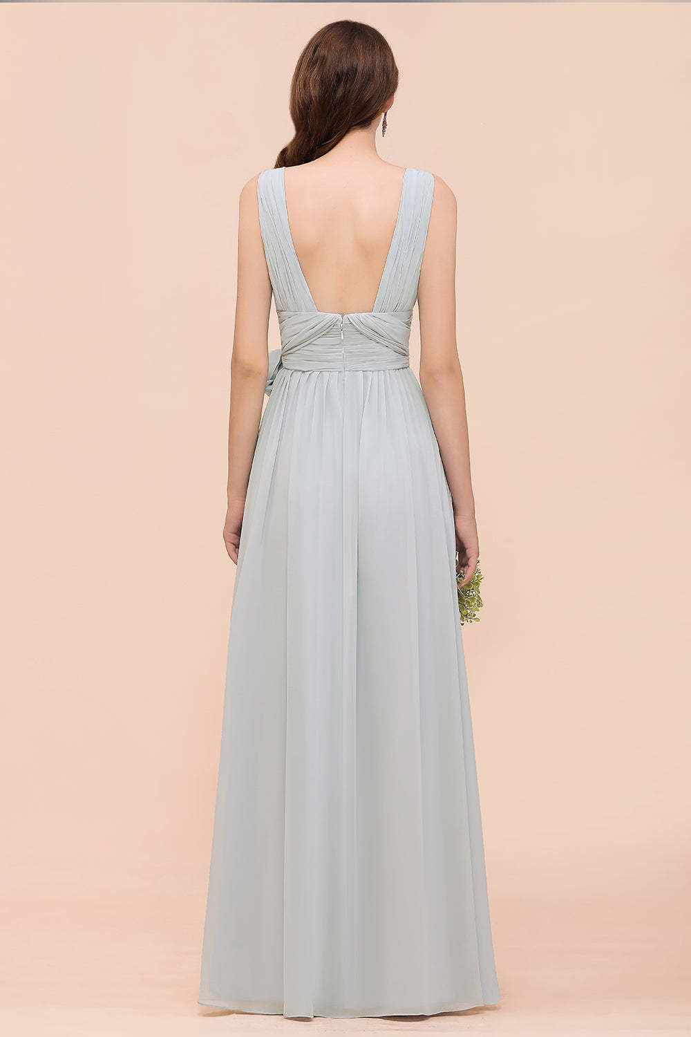 Gorgeous Ruffle Convertible Mist Chiffon Bridesmaid Dresses Online-Babyonlines