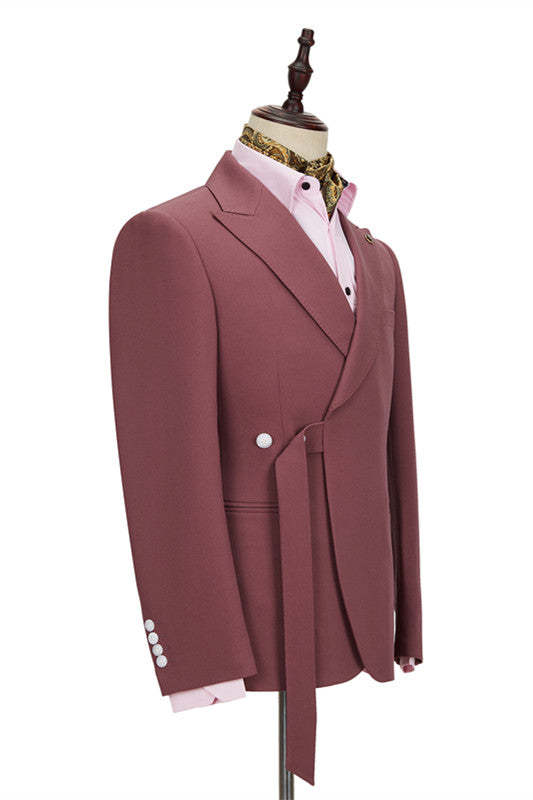 Modern Formal Blazer with Peaked Lapel for Men?��s Wedding