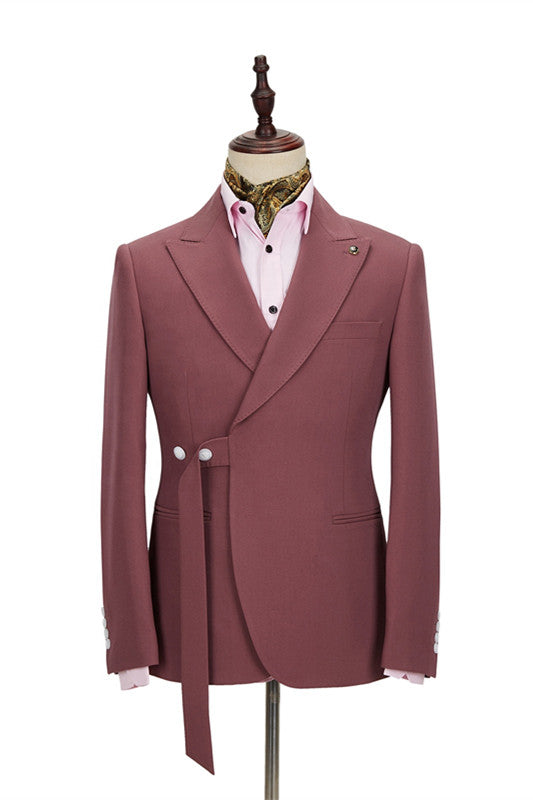 Modern Formal Blazer with Peaked Lapel for Men?��s Wedding