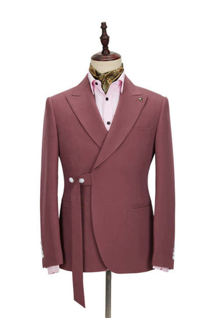 Modern Formal Blazer with Peaked Lapel for Men?��s Wedding