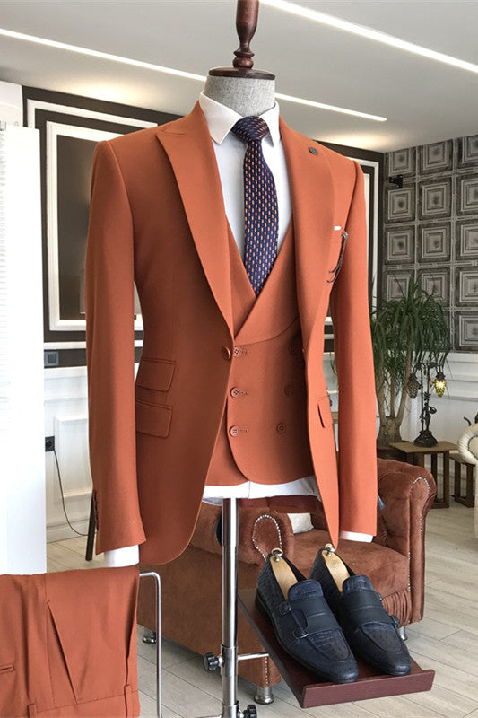 New Business Formal Evening Suit for Men with Peaked Lapel
