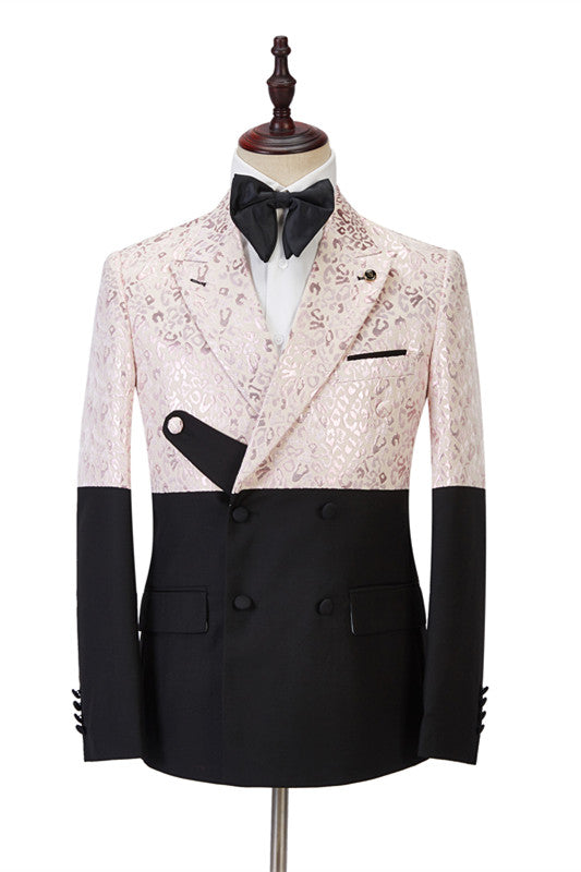 New Casual Bespoke Suit for Men with Peaked Lapel