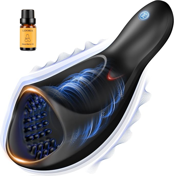 Male Masturbator, Adult Sex Toys for Men with 10 Vibrating Modes Penis Training Vibrator, Penis Extender, Male Vibrator Penis Pump, Male Stroker Mens Sex Toys Couples Sex Toys & Games