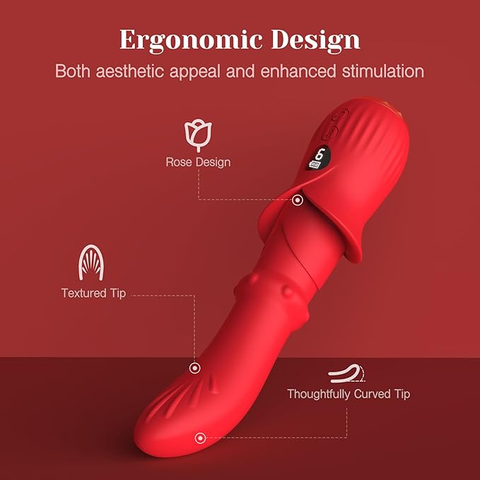 Tracy's Dog Powerful G Sopt Vibrator, LED Display Adult Toy Dildo with 9 Come-Hither & Vibrating & Up-Down Sliding Modes, Silicone Sex Toys for Women Clitoral Anal Stimulation (Placit)
