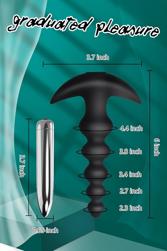 Gradual change! Gradually getting bigger💥-Vibrating Anal Beads Butt Plug 🔥