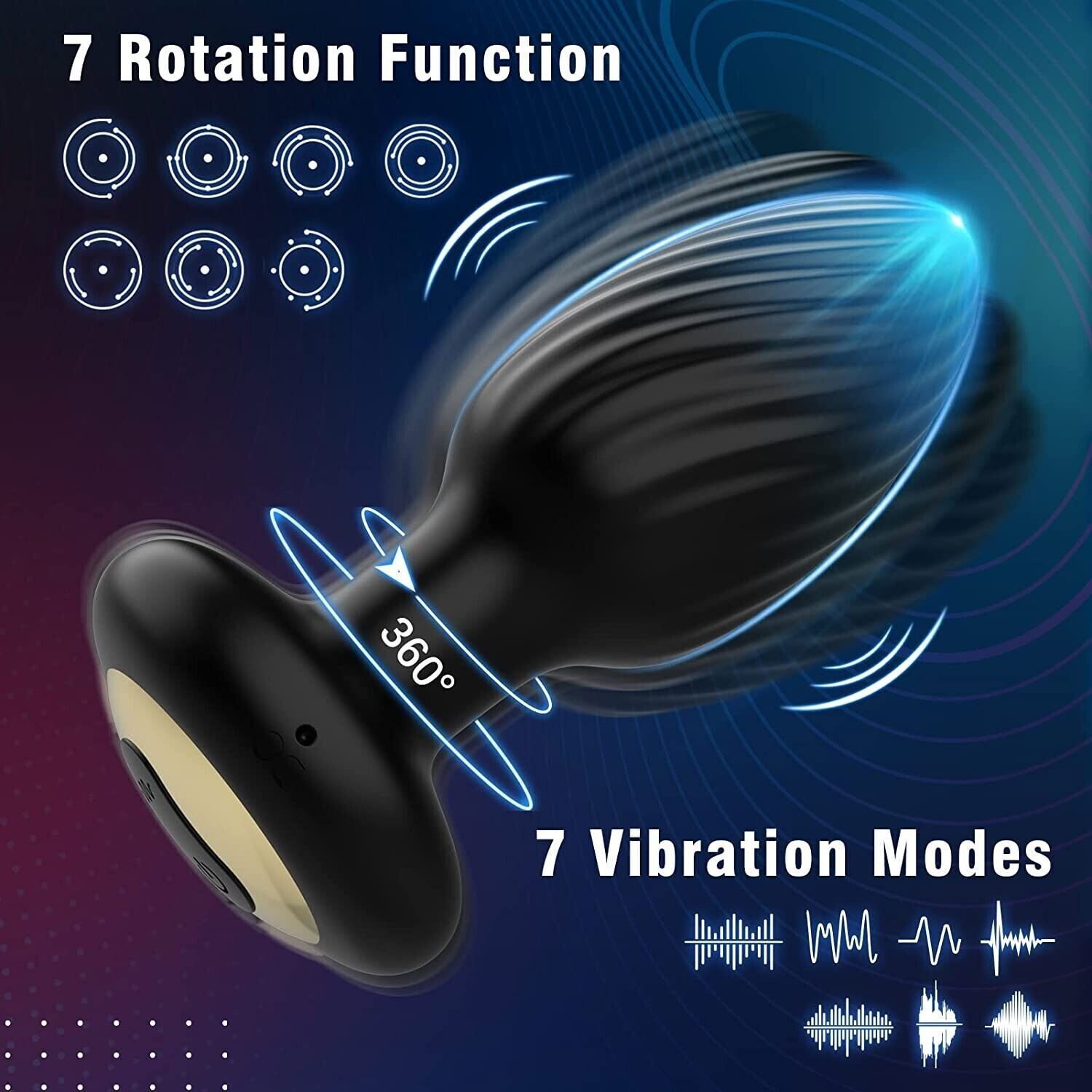 🎁Rotating anal vibrator prostate massager