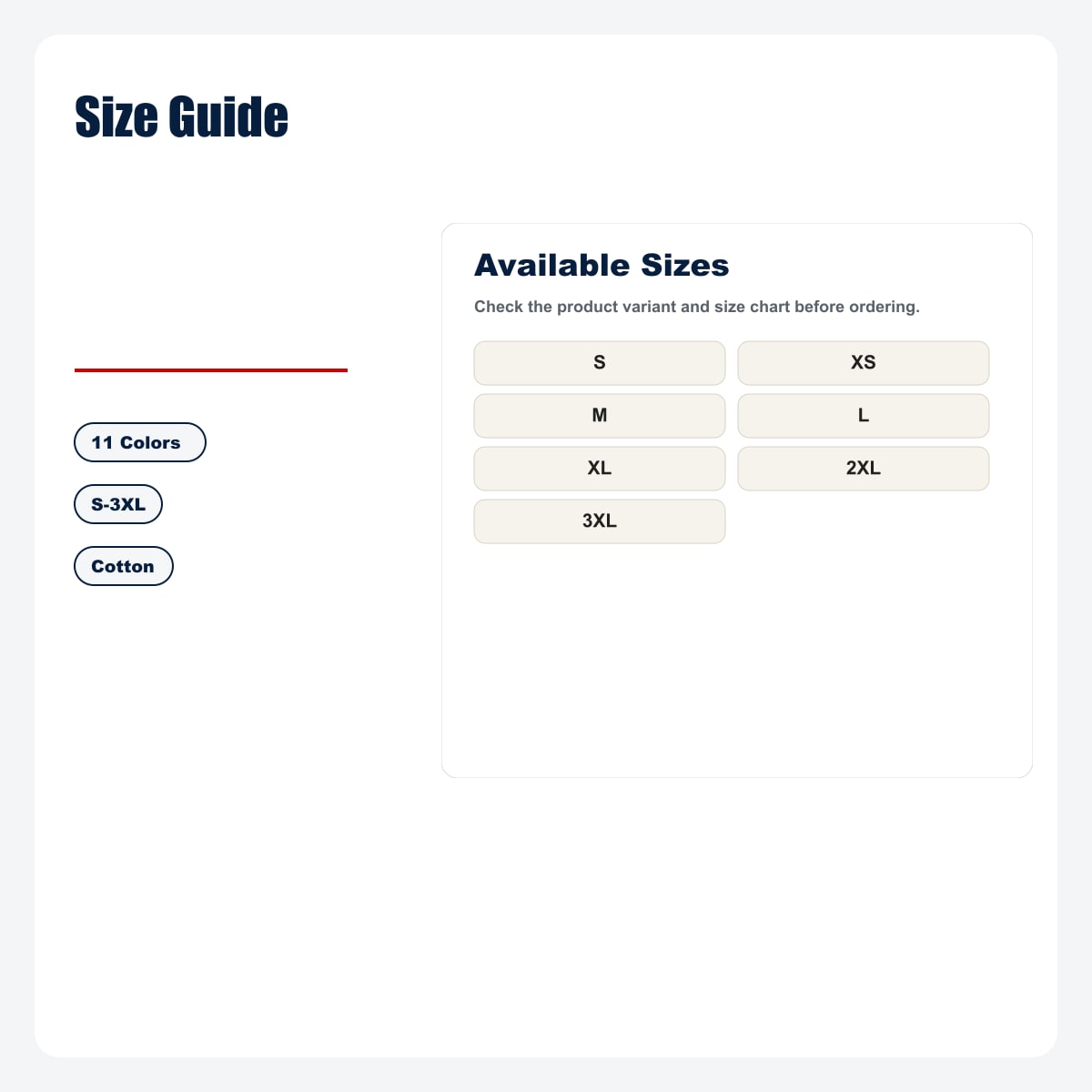 Women's Oversized Cotton T-Shirt - 5/10 PCS Value Pack - Size Guide