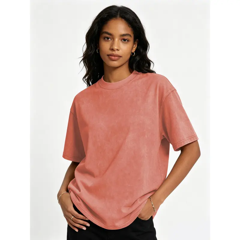 Women's cotton acid wash t-shirt product image 19