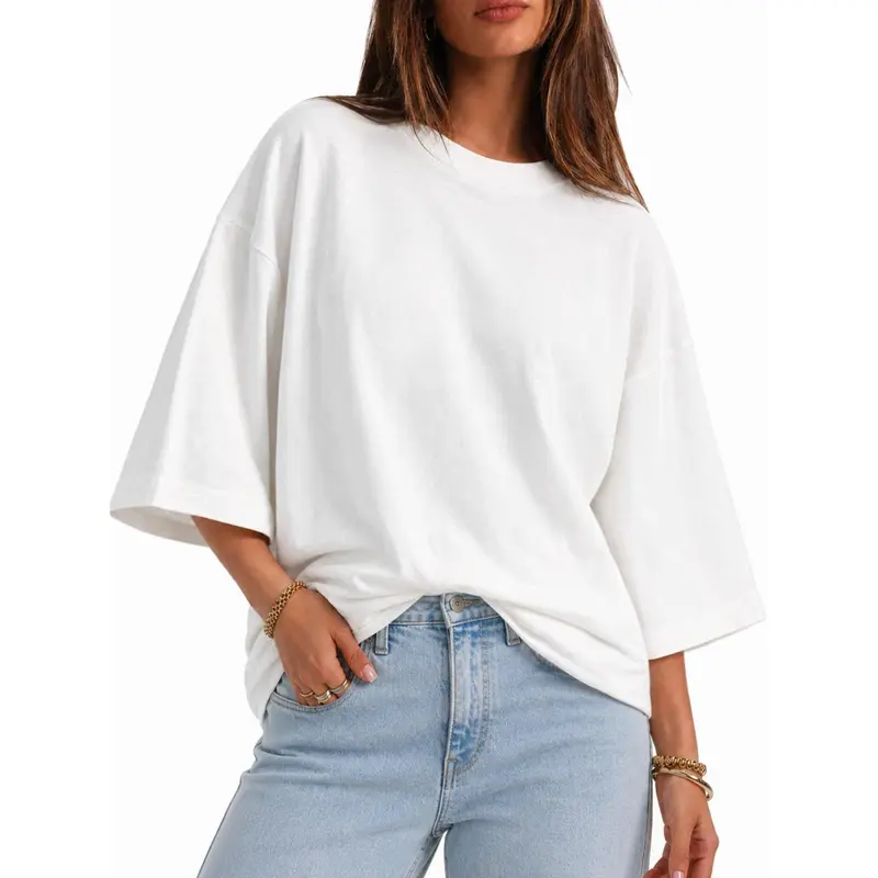 Women's oversized cotton t-shirt product image 18
