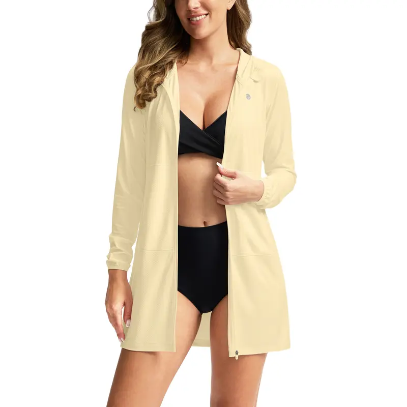 Aurora Base Women's UPF 50+ Swim Cover-Up Hoodie Jacket media image 22