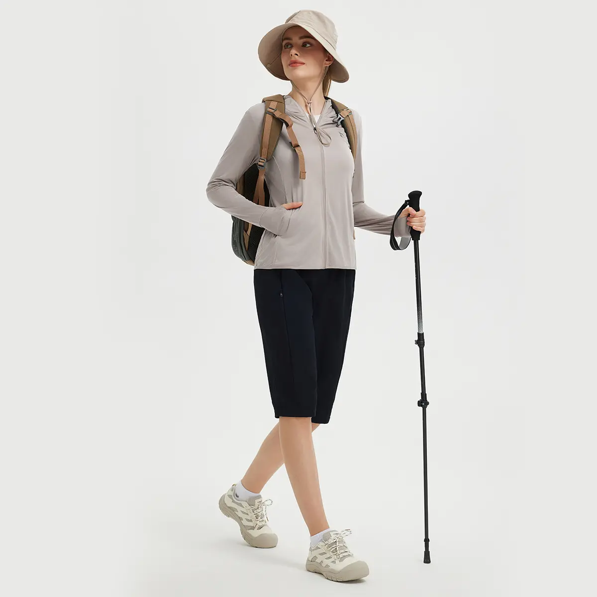 Aurora Base Women's UPF 50+ Lightweight Sun Protection Hoodie media image 8