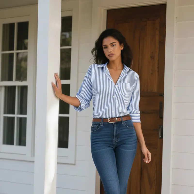 Striped Button-Down Shirts