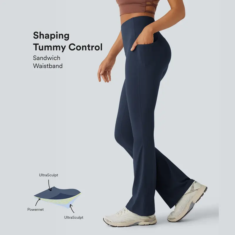 Aurora Base Women's High-Waisted Yoga Bootcut Leggings - XS-3XL media image 22