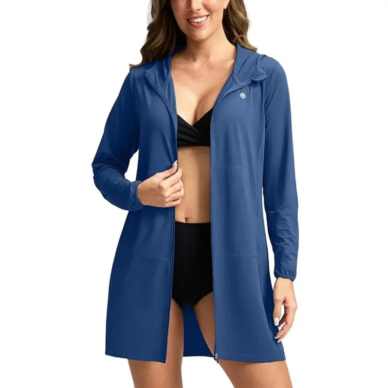 Aurora Base Women's UPF 50+ Swim Cover-Up Hoodie Jacket media image 26