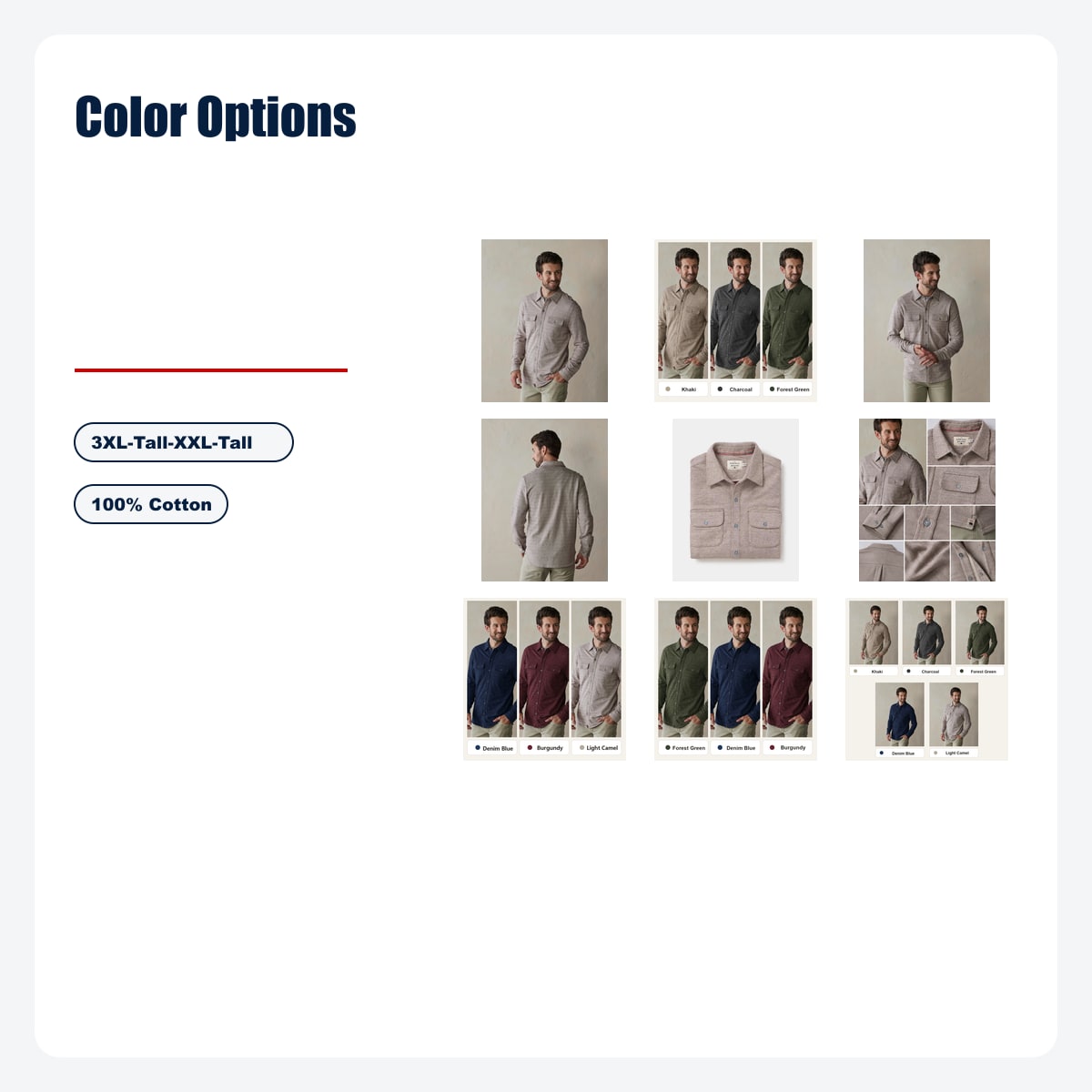 Men's Textured Knit Shirt in Oxblood Multi-Color Set - Color Options