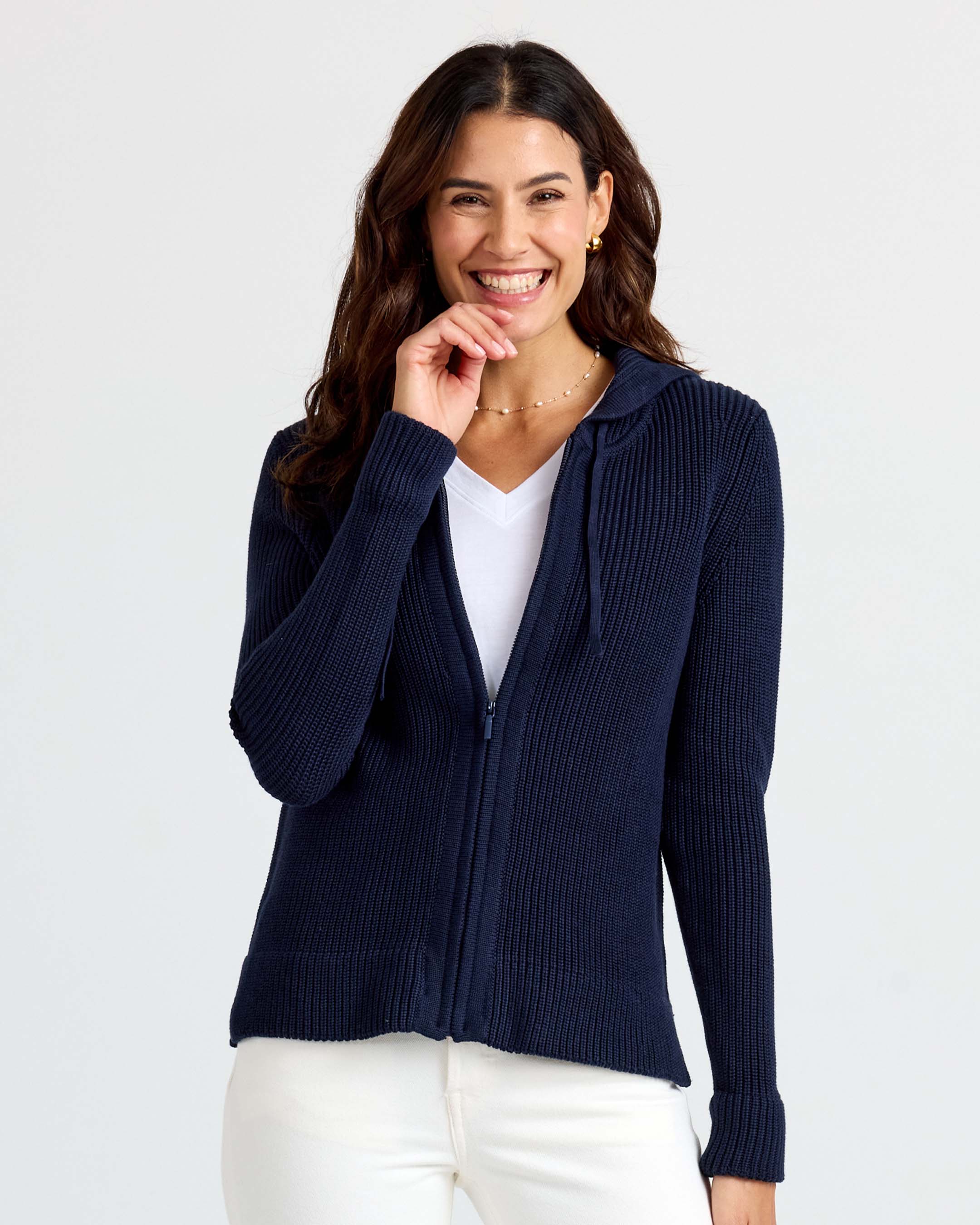 Women's Cotton Fisherman Zip Hoodie product image 29