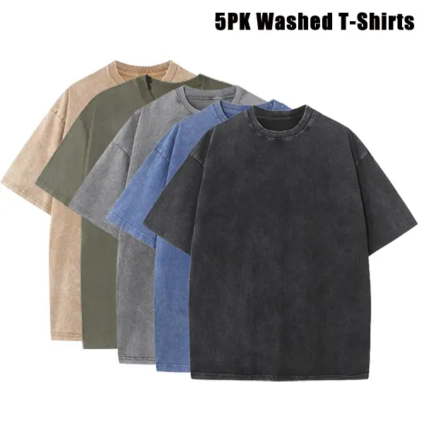 Men's Heavyweight Acid Wash Fitness T-Shirts product image 3