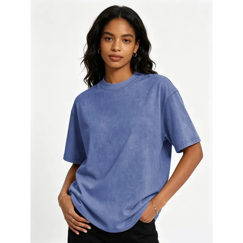Women's cotton acid wash t-shirt product image 14