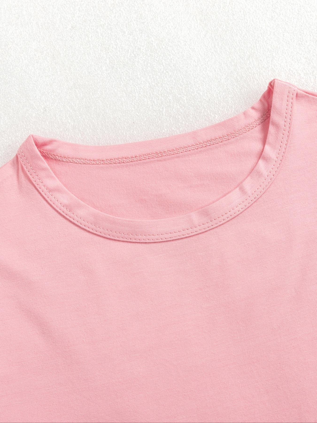 Women's Basic Solid Long Sleeve Crop Tee & Flare Leg Skinny Pants Loungewear Set, Casual Round Neck Top & Bell Bottom Leggings, Sleepwear Pajama Set for Women, Pjs Women's Basic Solid Long Sleeve Crop Tee & Flare Leg Skinny Pants Loungewear Set, Casual Round Neck Top & Bell Bottom Leggings, Sleepwear Pajama Set for Women, Pjs