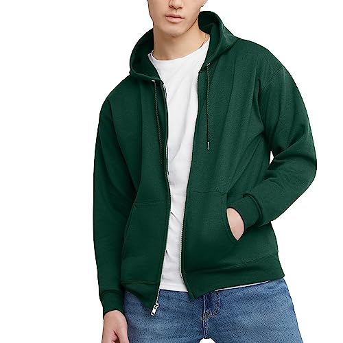 Men's Zip Hoodie Deep Forest