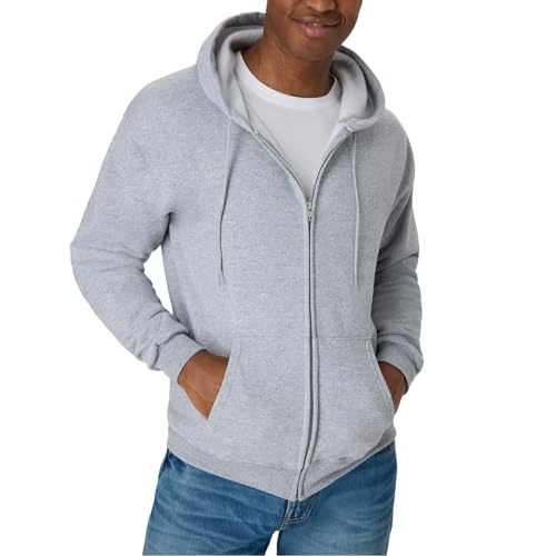 Men's Zip Hoodie Light Steel
