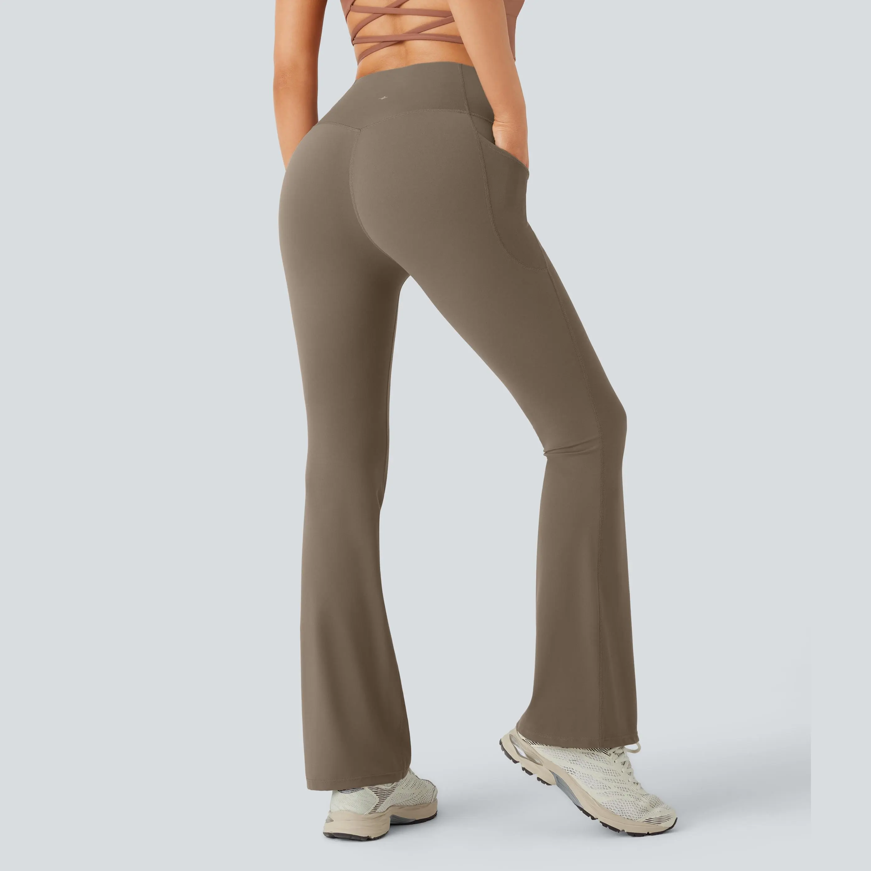 Aurora Base Women's High-Waisted Yoga Bootcut Leggings - XS-3XL media image 4