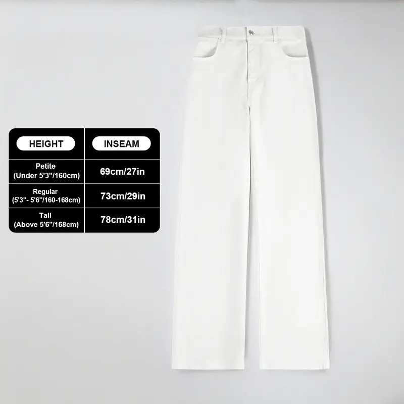 Aurora Base Women's High-Waist Stretch Wide-Leg Jeans - Petite, Regular & Tall media image 18