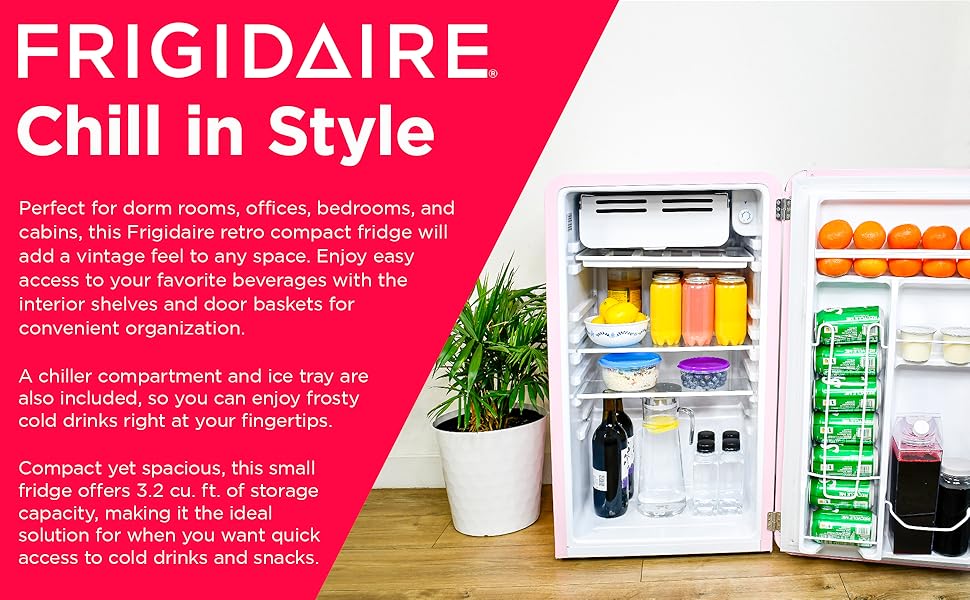 Frigidaire retro compact fridge small fridge