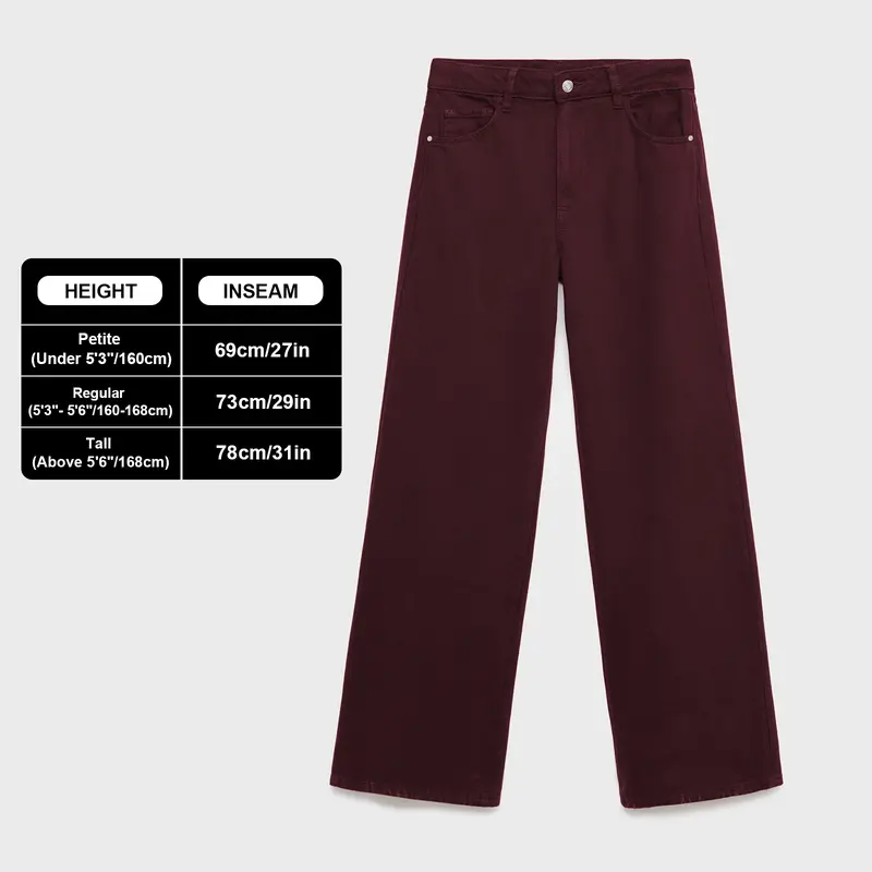 Aurora Base Women's High-Waist Stretch Wide-Leg Jeans - Petite, Regular & Tall media image 14