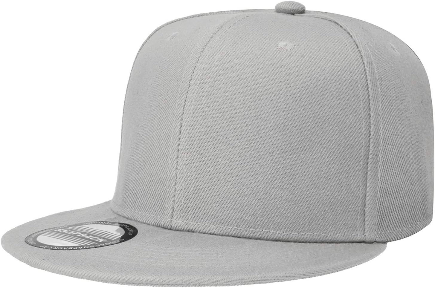 Aurora Base Classic Adjustable Snapback Hat Light Grey