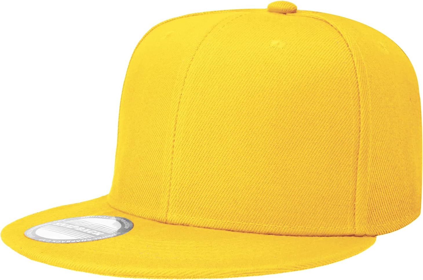 Aurora Base Classic Adjustable Snapback Hat Yellow