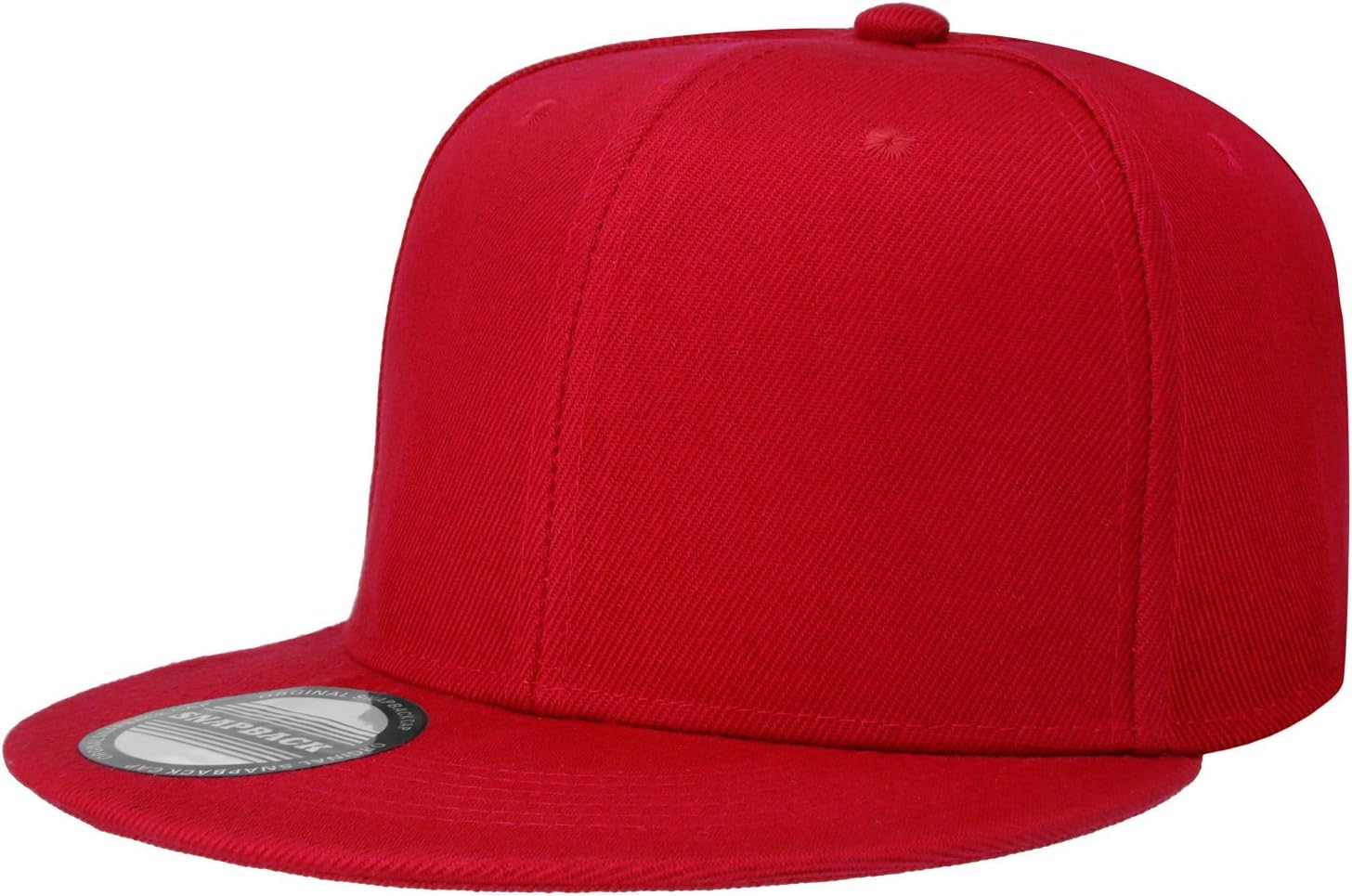 Aurora Base Classic Adjustable Snapback Hat Red