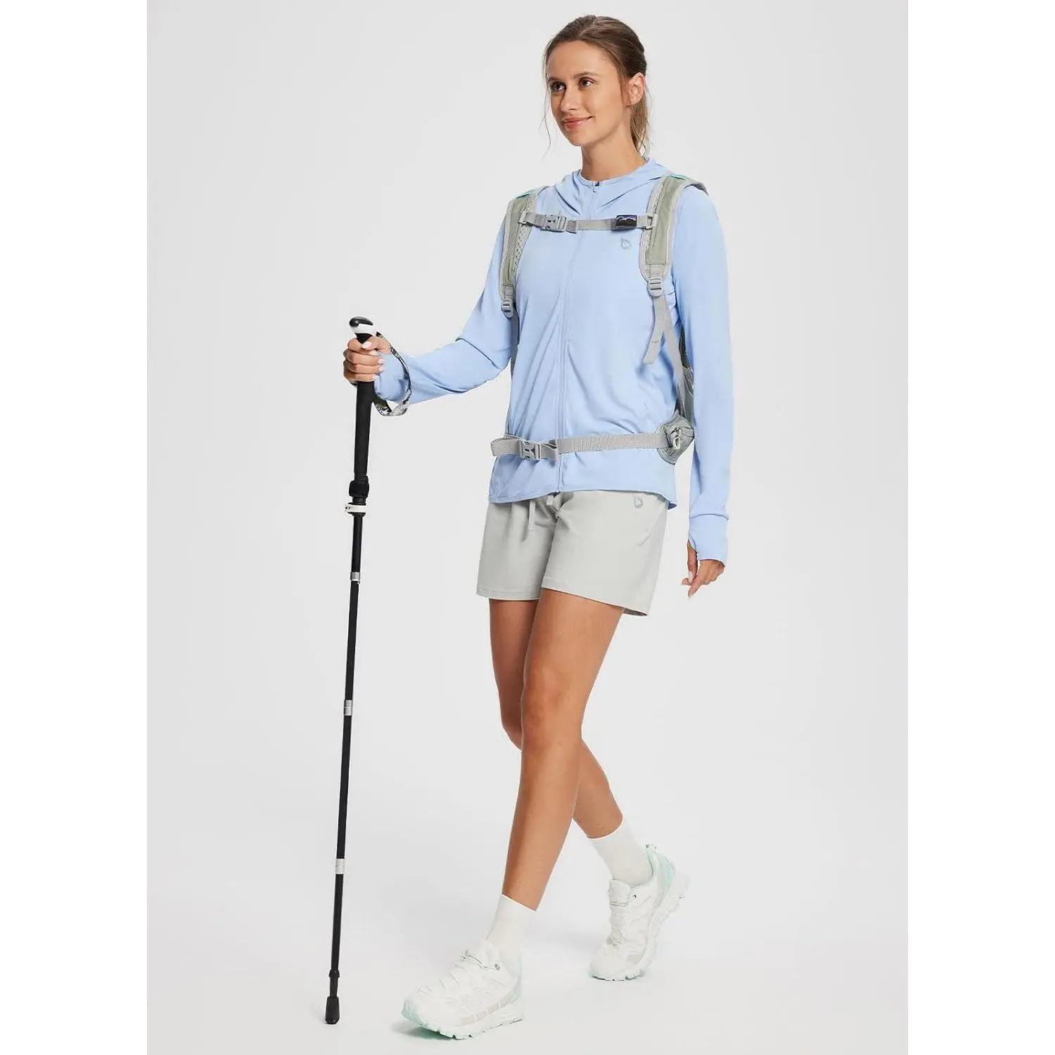 Aurora Base Women's UPF 50+ Lightweight Sun Protection Hoodie media image 5