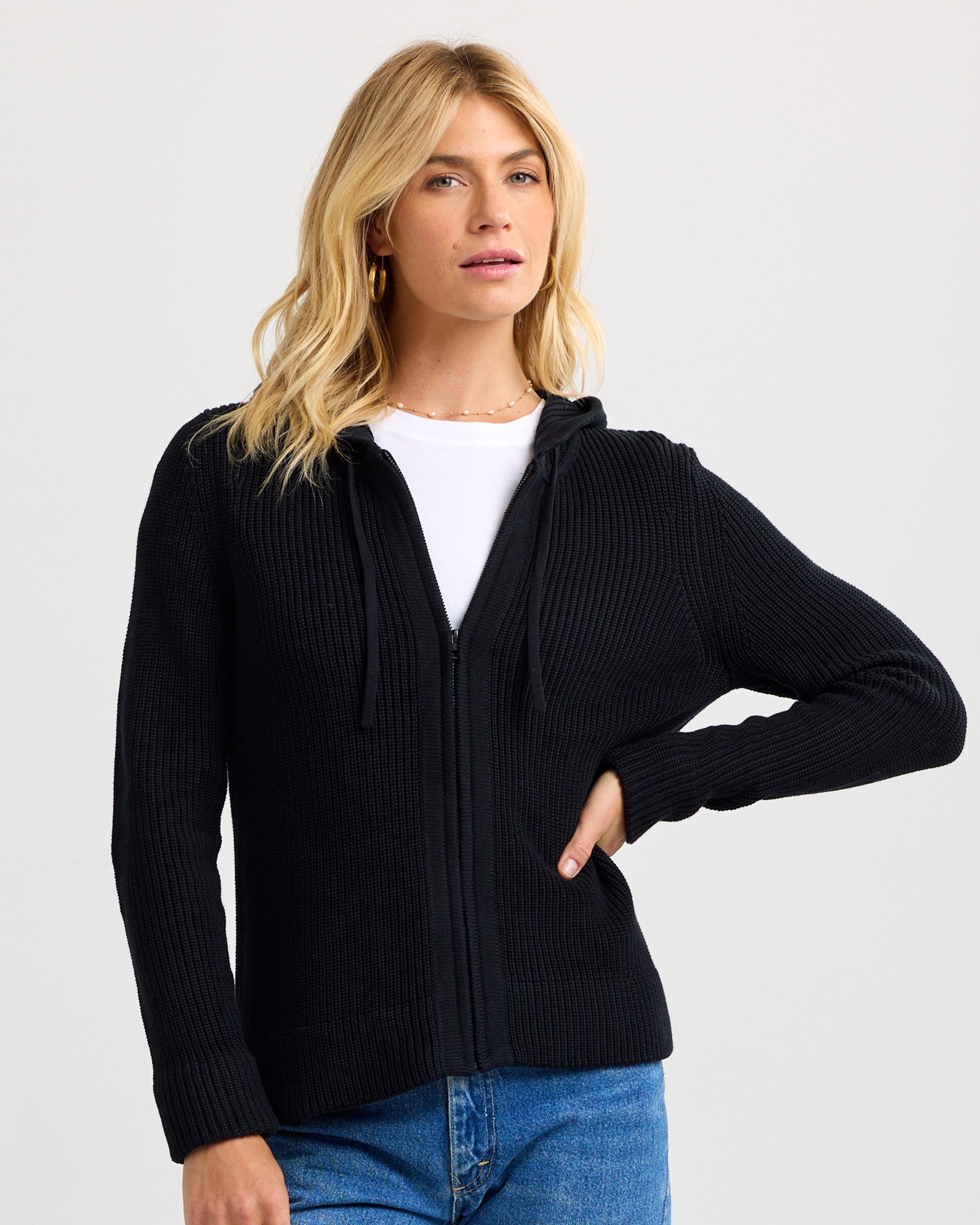 Women's Cotton Fisherman Zip Hoodie product image 39