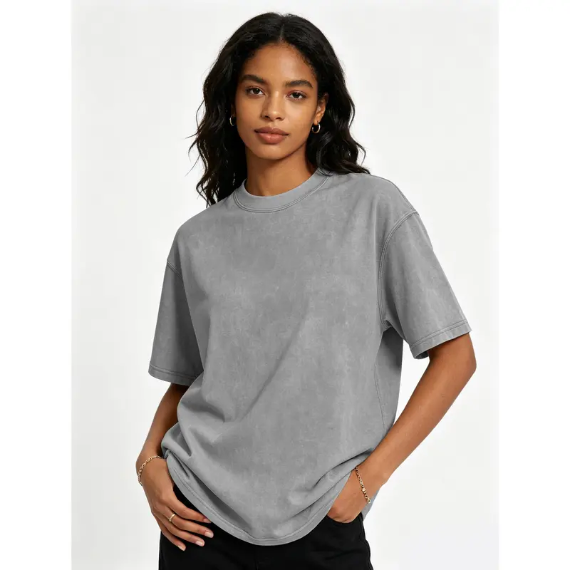 Women's cotton acid wash t-shirt product image 12