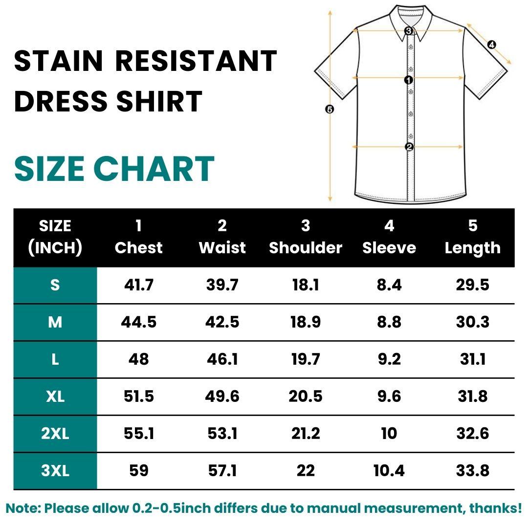 Alimen Stain Resistant Short Sleeve Mens Dress Shirts with Pocket, All Business Casual Occasions Waterproof Button Down Shirts for Men, Classic Style & Regular Fit Business Casual Work Formal Water Resistant Shirts with Pocket for Summervibes tiktokshops Alimen Stain Resistant Short Sleeve Mens Dress Shirts with Pocket, All Business Casual Occasions Waterproof Button Down Shirts for Men, Classic Style & Regular Fit Business Casual Work Formal Water Resistant Shirts with Pocket for Summervibes tiktokshops