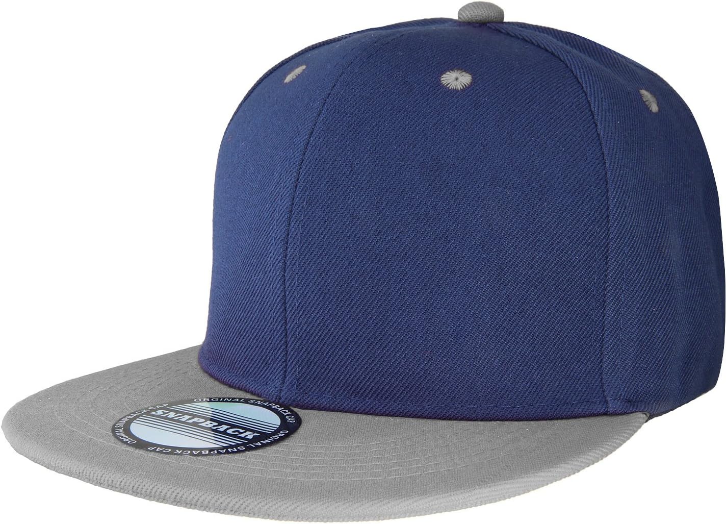 Aurora Base Classic Adjustable Snapback Hat Navy/Grey