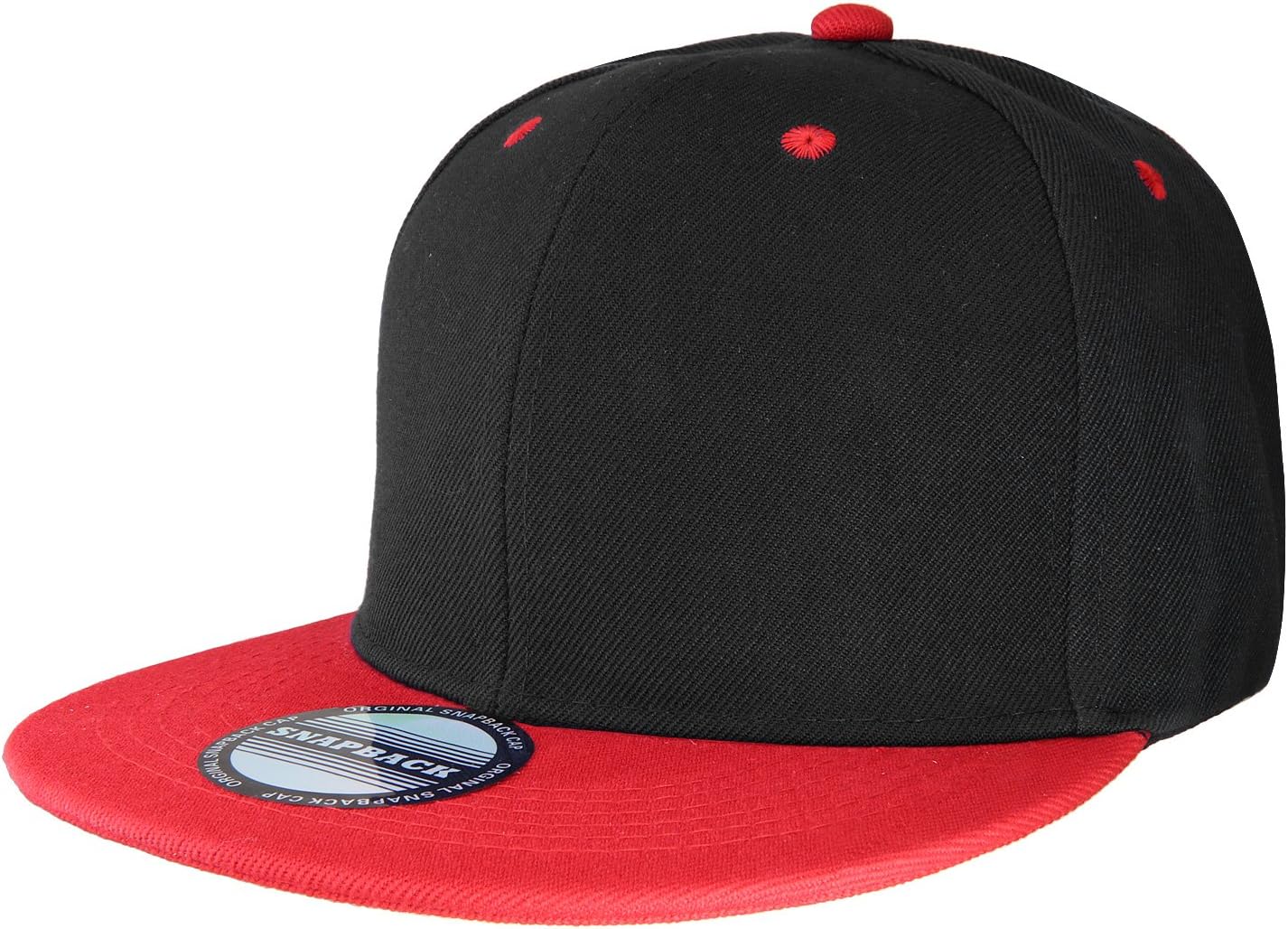 Aurora Base Classic Adjustable Snapback Hat Black/Red
