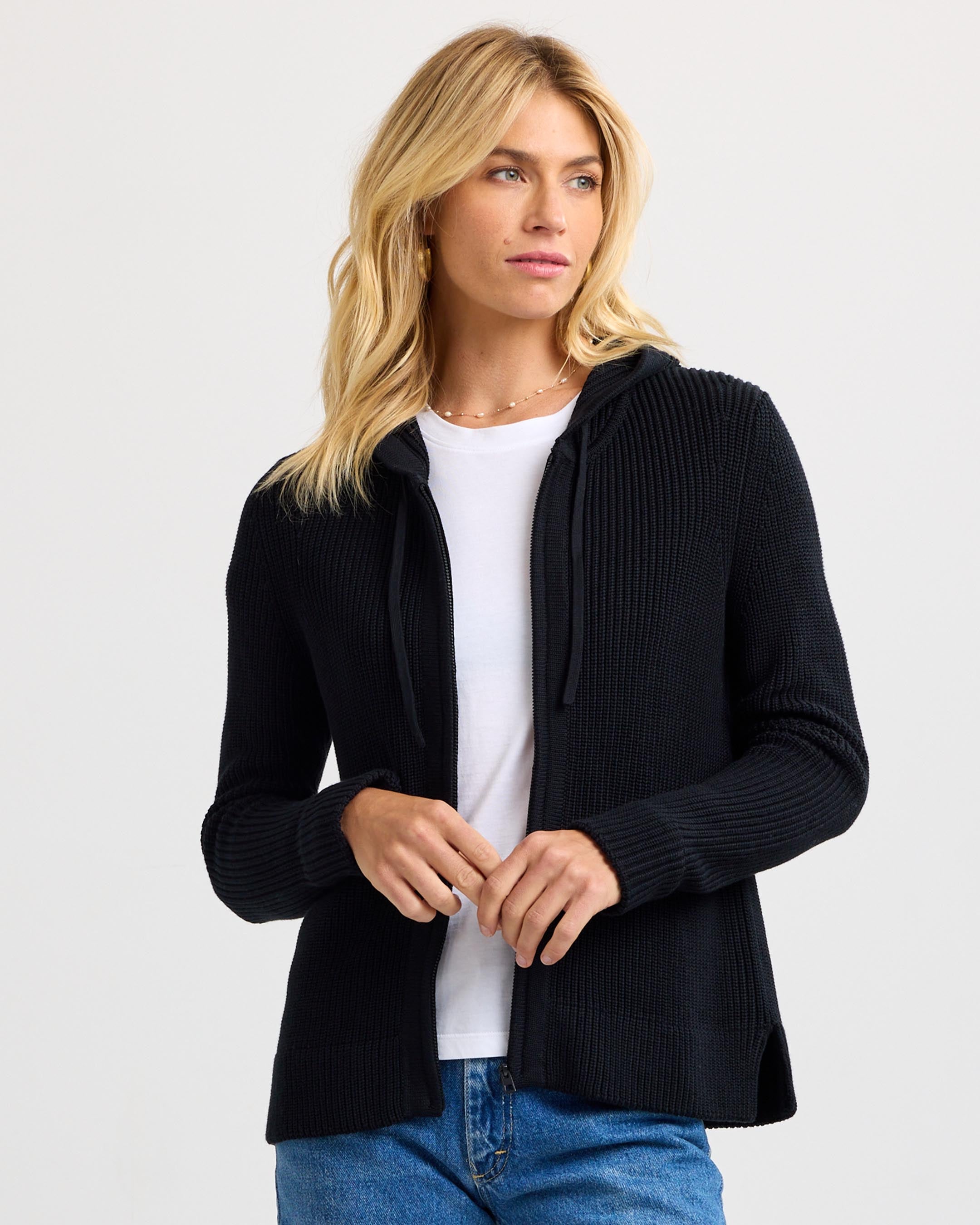 Women's Cotton Fisherman Zip Hoodie product image 38