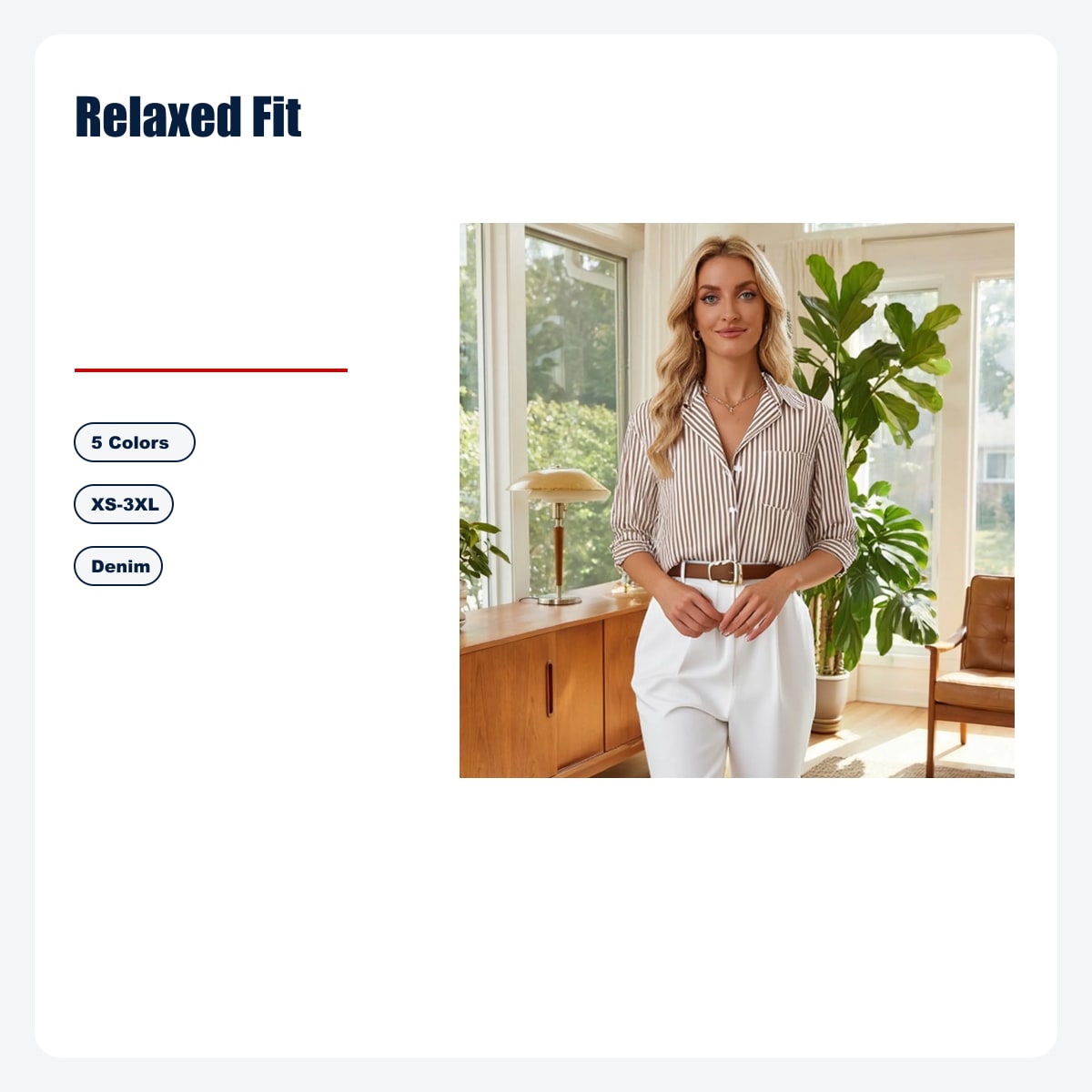 Striped Button-Down Shirts - Relaxed Fit