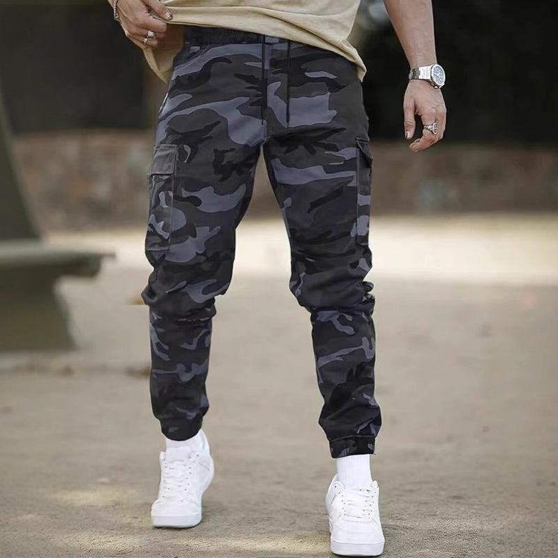 Aurora Base Casual Camo Work Pants in Gray
