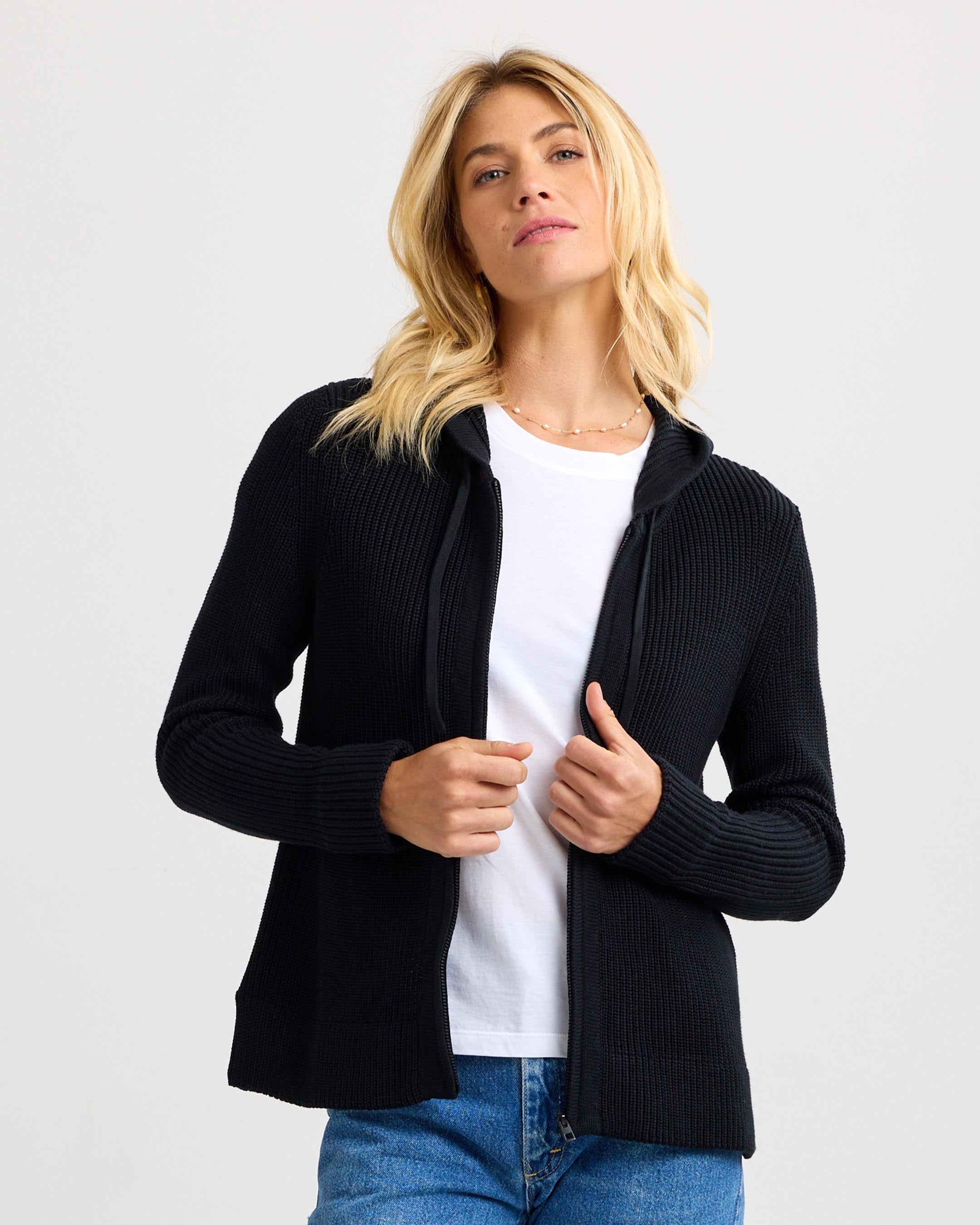 Women's Cotton Fisherman Zip Hoodie product image 41