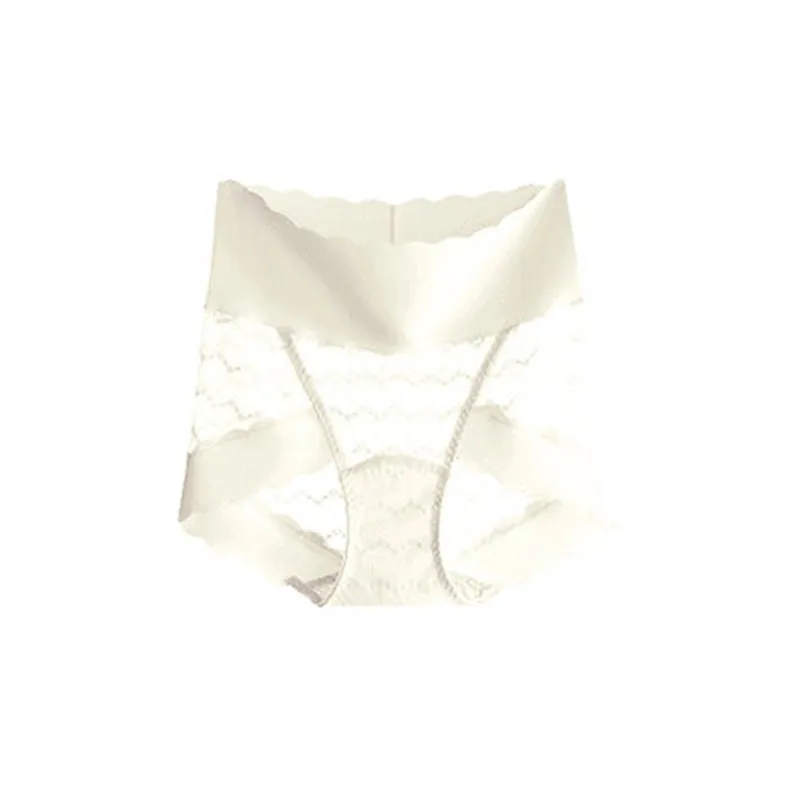 Breathable Seamless High-Waist Lace Panties